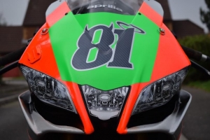  Headlight decals Aprilia RSV 4 2015-2017 - This is a real photo stickers
