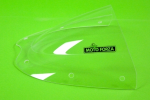 Aprilia Tuono 1000R 2003-2005 Screen racing for racing mask upper Motoforza - pre-.prepared - clear