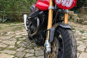 Front fender , CARBON - on Moto Guzzi V 11 lemans