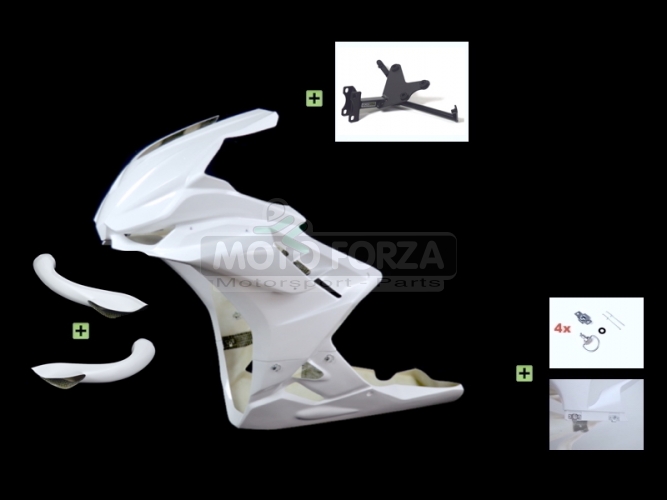 Aprilia RSV 4 2015-2020 / Tuono -2020 conversion KIT RSV 4 2021 - Front fairing Racing incl. DZUS Quick fasteners