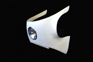 Head lamp-Chrom 4 1/2 inch - preview in fairing Yamaha 250 Bartol