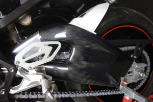 Preview - fairings Motoforza on bike  -swing arm covers carbon