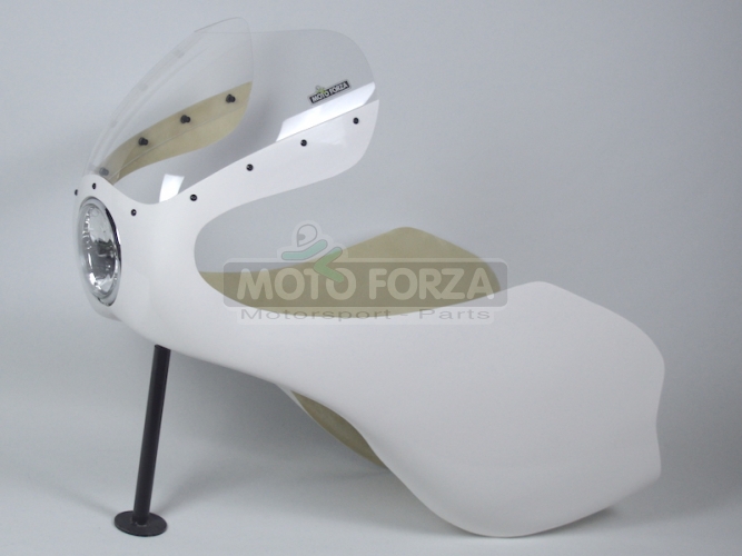 Z 250 Junior / UNI -Fairing - SET with headlight 5 3/4 inch, GRP with clear widnshield