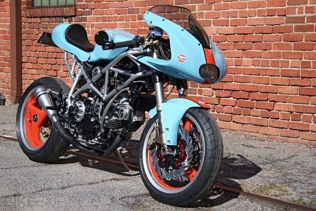 Für Ducati 750SS 900SS komplette Sitzaluminiumlegierung Cafe Racer Bikes 