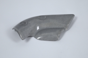 Exhaust mid pipe shield Ducati 748,916, 996, 998 Termignoni - Titanoum silver