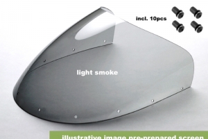 illustrative  pre-prepared - light smoke screen windshield