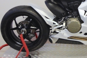 Ducati 1199 Rear fender (Hugger) GFK on bike
