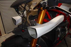 Airducts racing - pair  GRP on Ducati 1098 