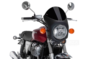 UNI Upper Fairing RETRO SEMI HALF FAIRING - SET - Honda CB 1100 2013-2019  - black screen