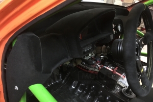 Honda CRX Dash board - racing - GRP fibreglass and flock finishing