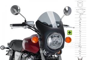 UNI Upper Fairing RETRO SEMI HALF FAIRING - SET - Honda CB 1100 2013-2019 