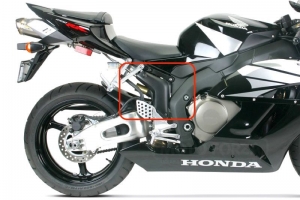 Honda CBR 100RR 2004-2007  Exhaust Mid Pipe Shield

