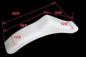 Rear hugger - Motocross - version 1, GRP- dimensions