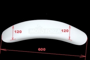 Rear mudguard Moto-Cross version 2 GRP- dimensions