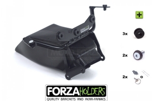 Front bracket  with airduct CARBON Kawasaki ZX10R 11-15 forza holders 