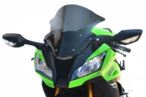 Kawasaki ZX10R 2011-2015    Screen - Racing (double bubble)- preview light Smoke