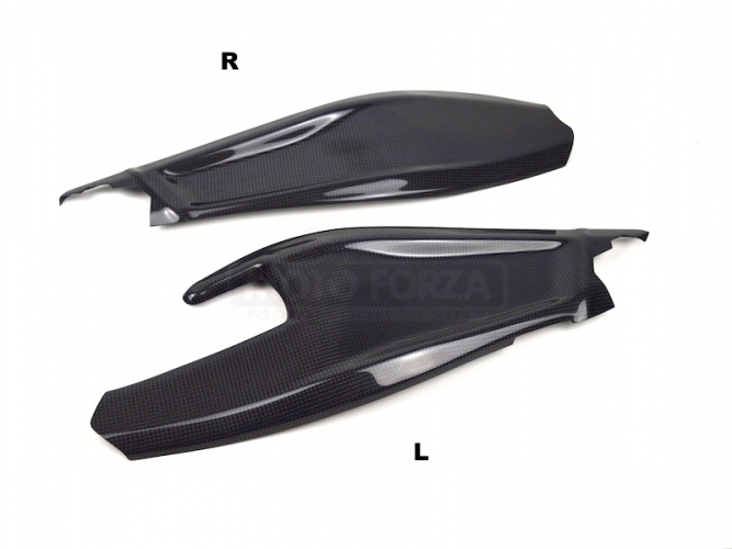Swing-arm covers - pair carbon