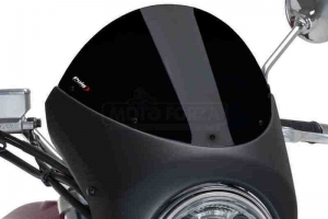 UNI Upper Fairing RETRO SEMI HALF FAIRING - SET- BMW R NINE T 2014-2020 -  black screen