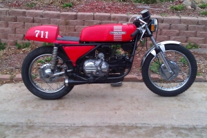 Seat on Aermacchi 350ss 1973 - Cafe racer