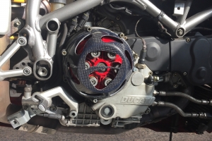 Clutch cap Ducati Corse, carbon