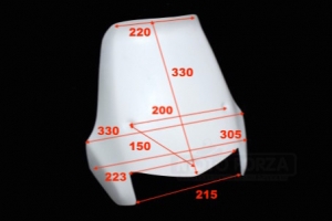 Upper part - Flyscreen version 5 - Dakar, GFK - dimensions