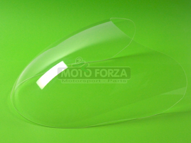 Screen for UNI half fairing Motoforza - Ducati , Motoguzzi,BMW etc - cut - clear