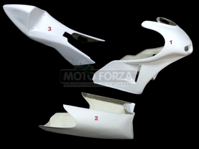 Complete set 3-pieces Racing, GFK  MZ Scorpion 660
