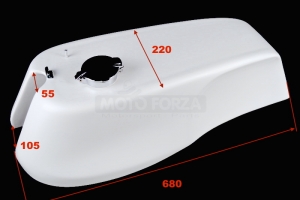 Motoforza Tank MV Agusta 500-750cc Monza cap , GRP - dimensions