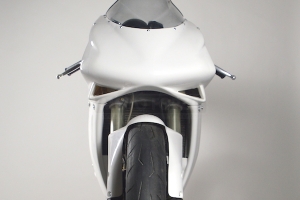 Ducati 748-916 996 998 Screen - Racing (double bubble)  - preview CLEAR - on bike Ducati 998