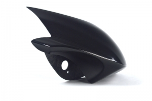 Flyscreen - mask Triumph 675 Street Triple 2013-2016, GRP-coloured black