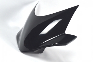 Flyscreen - mask Triumph 675 Street Triple 2013-2016, GRP-coloured black