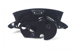 Flyscreen - mask Triumph 675 Street Triple 2011 FACELIFT - SET, GRP coloured black