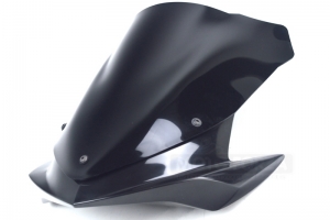 Flyscreen-with screen TOURING-SET- Triumph 1050 Speed Triple 05-10/ Street Triple 07-11 - GRP coloured + screen Black