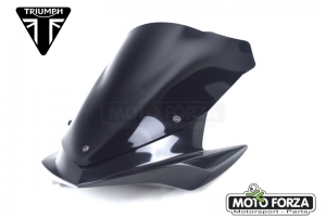 Flyscreen-with screen TOURING-SET- Triumph 1050 Speed Triple 05-10/ Street Triple 07-11 - GRP coloured + screen Black