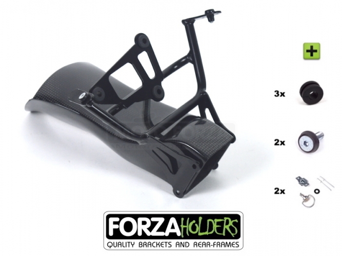 Front bracket with airduct CARBON Triumph 675 06-12 forza holders