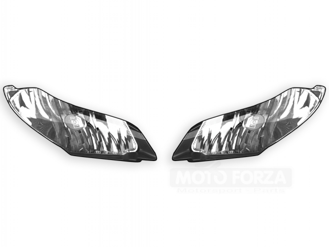  Headlight decals Honda Triumph 675 2013- Daytona - This is a real photo stickers