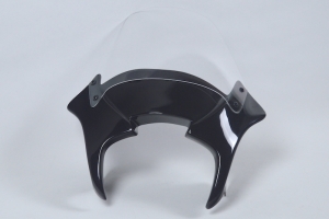 Yamaha FZ-6N 2004-2009 - Upper part /flyscreen GRP coloured black with CLEAR NORMAL Screen