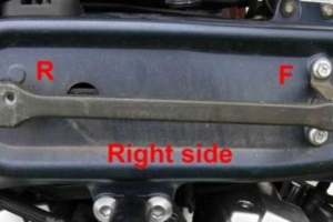 Mounting bracket for Air Scoops Yamaha MT-01 2003-2009 - preview on bike
