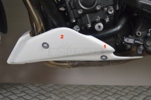 Mounting Kit Yamaha Fazer 1000 06 / FZ1 06 - for a bellypan - on bike installation - bracket 1-2 left side
