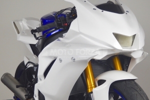 Yamaha YZF R6 2017-  Oil sump racing-for racing Exhaust -  GRP-fiberglass - works with original side stand - Preview on bike