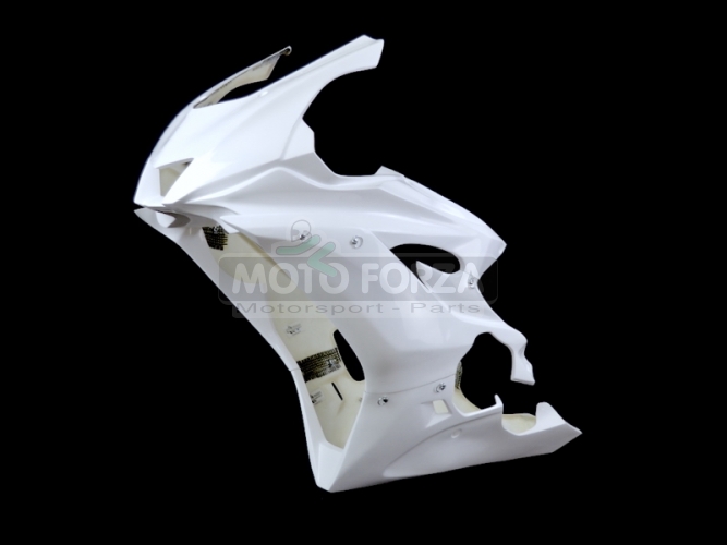 Yamaha YZF R6 2017-  Front fairing Racing incl. DZUS Quick fasteners SET - for Original Exhaust, GRP